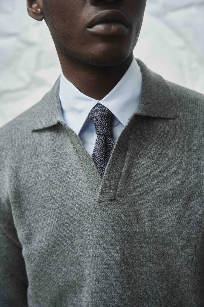 Grey Cashmere Polo — Monokel Berlin