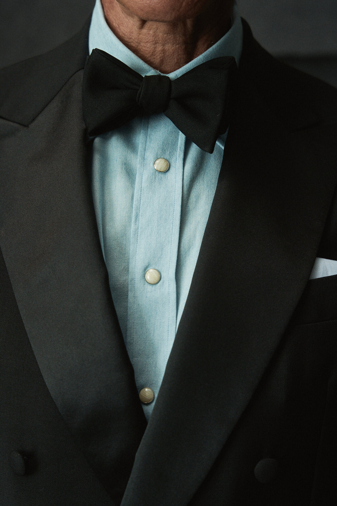 Barathea Black Smoking mit White Fine Twill Hemd, Ansicht 20