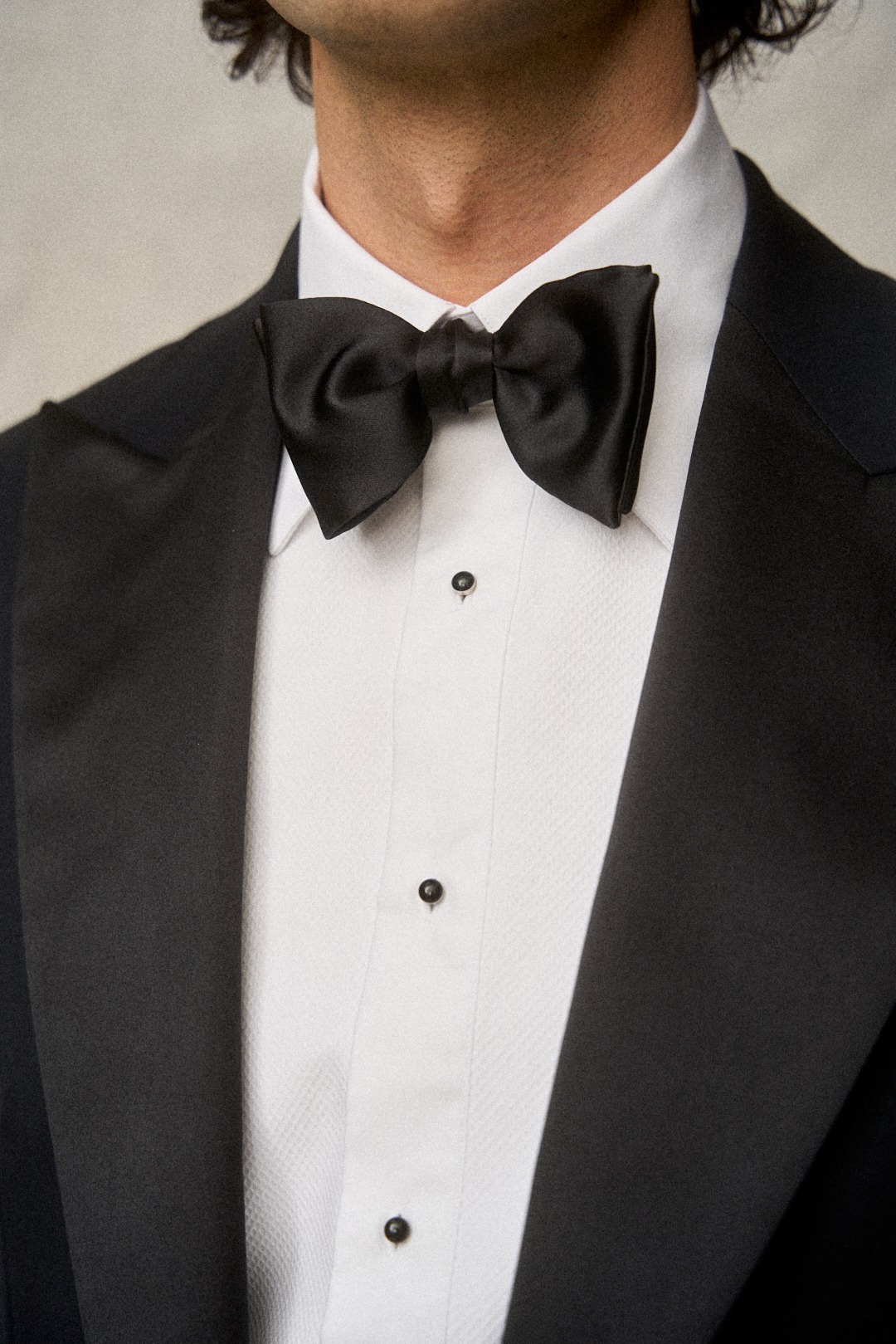 Midnight Blue S150 Gabardine Smoking mit Fliege, Ansicht 4