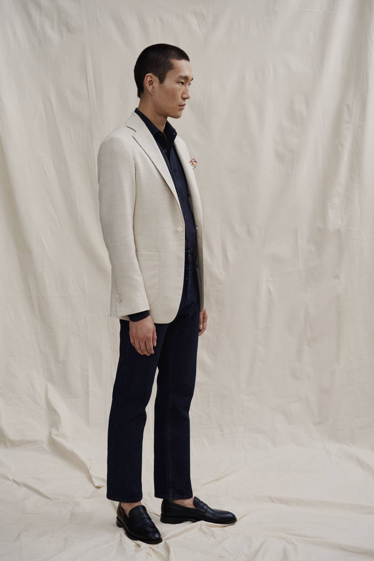 Herringbone Dinner Jacket Sommer Outfit