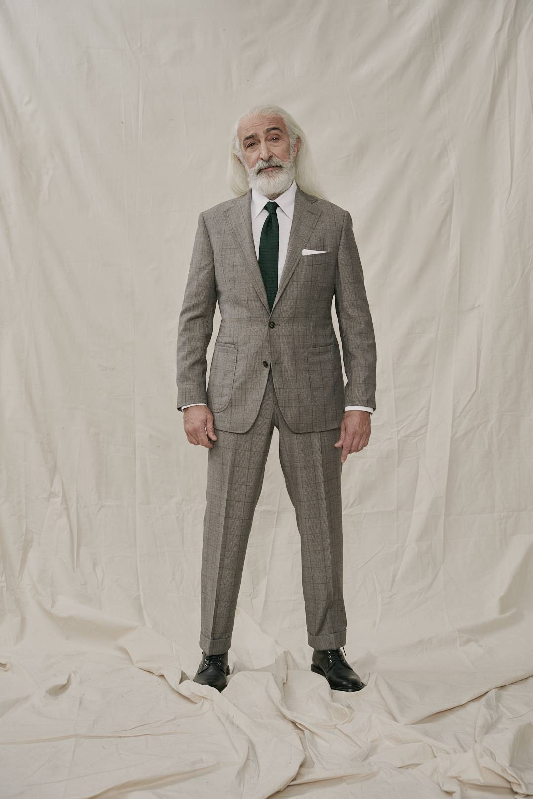 Braun-Beiger Glencheck Maßanzug — Monokel Berlin