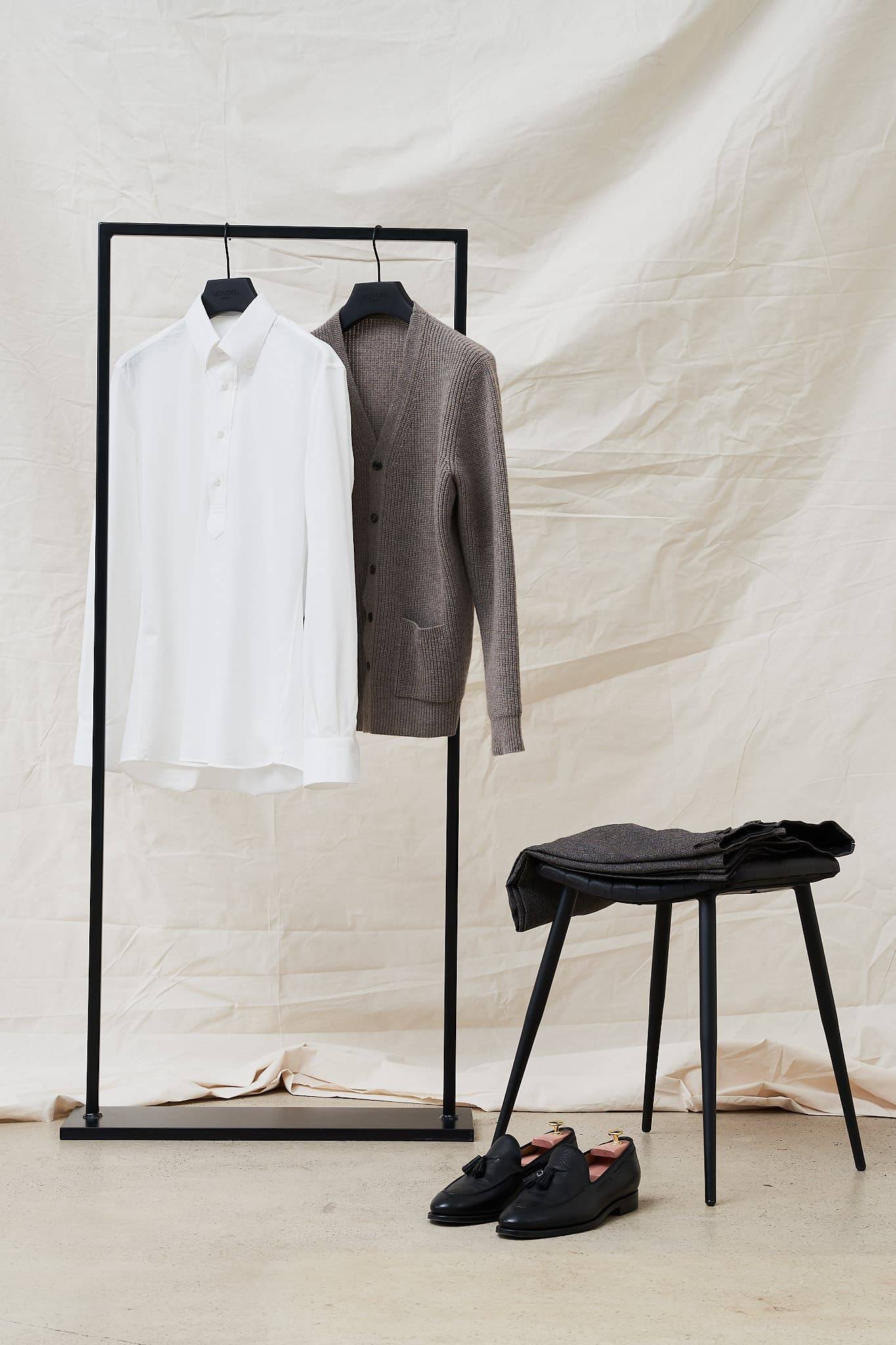 Dark Taupe Kaschmir Cardigan — Monokel Berlin