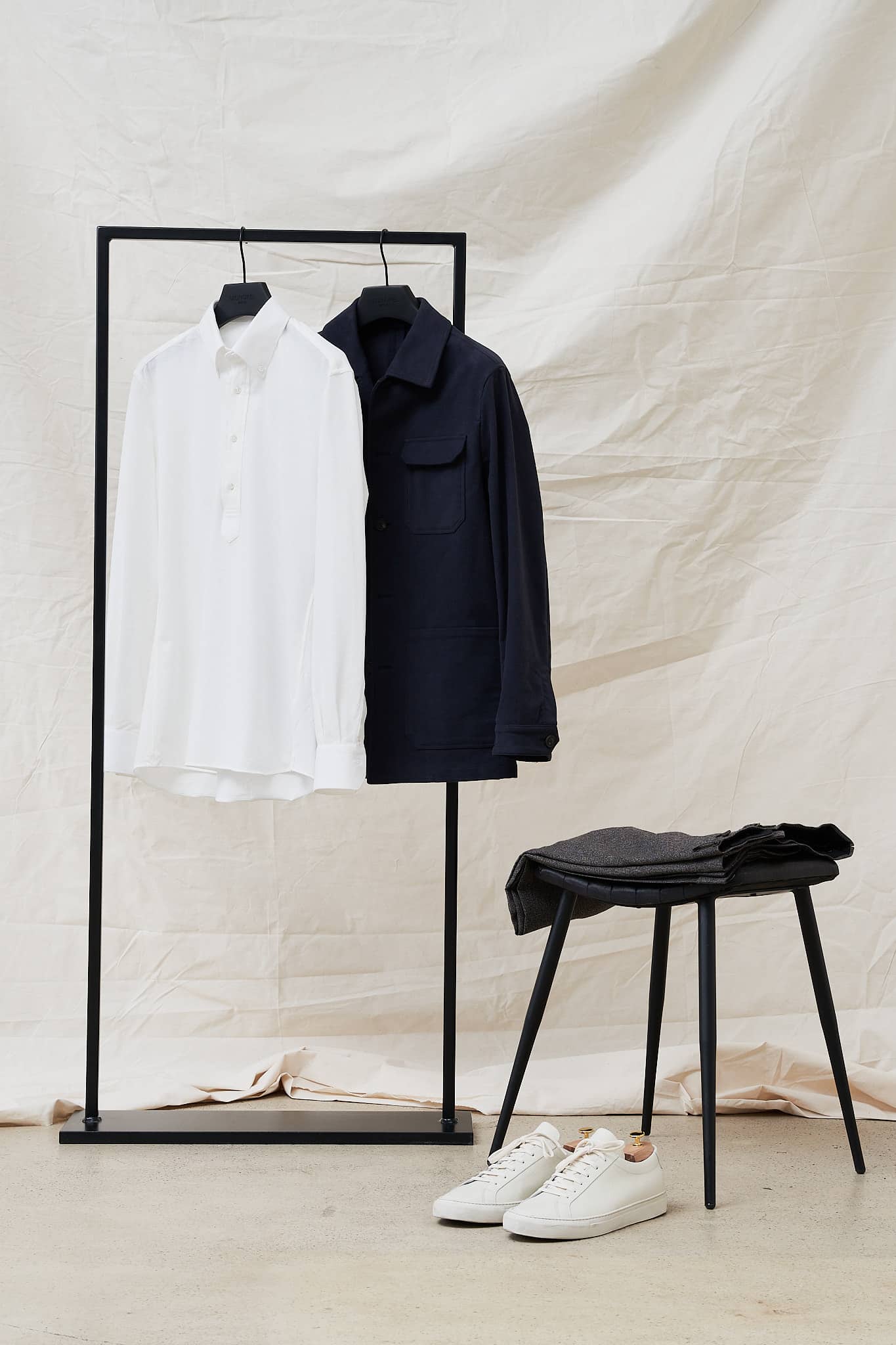 Ivory Cotton Popover Hemd — Monokel Berlin
