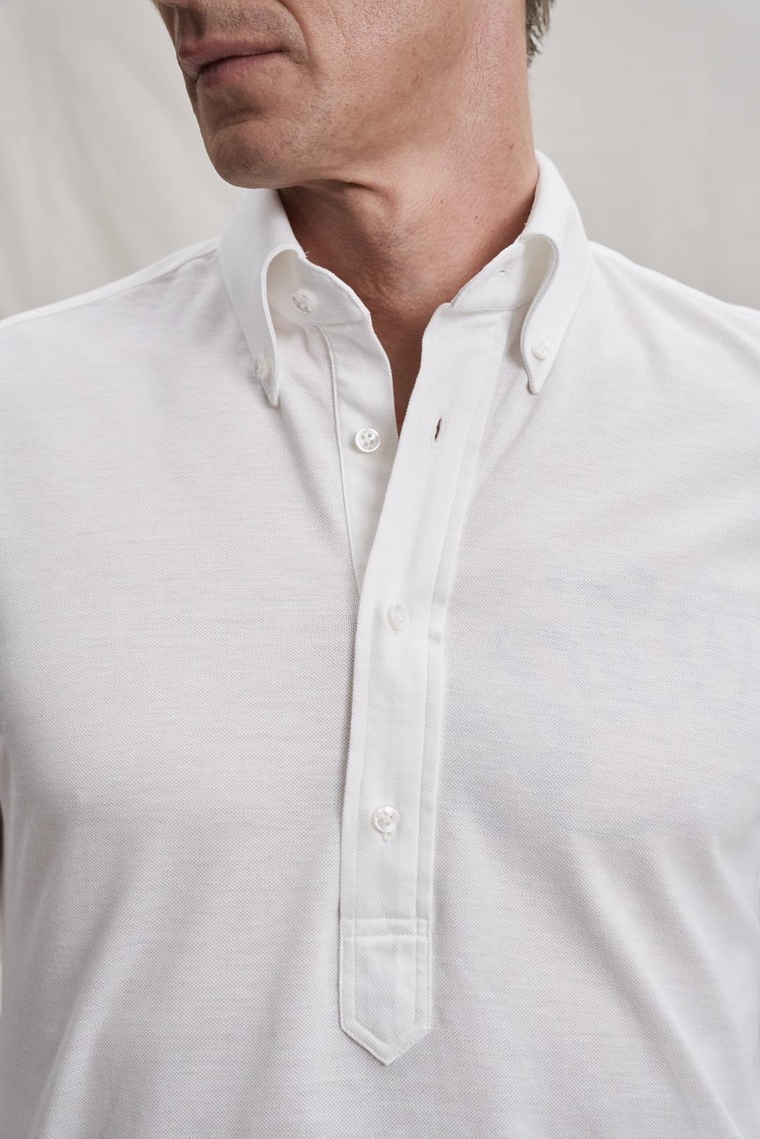 Ivory Cotton Popover Hemd — Monokel Berlin