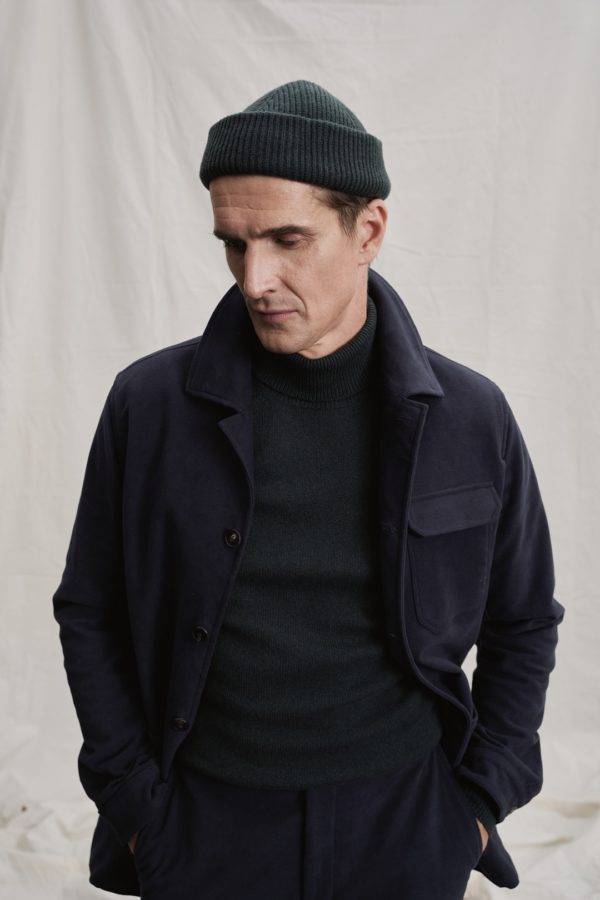 Ungefuettertes Casual Jacket in Gruen aus feiner Wollmischung