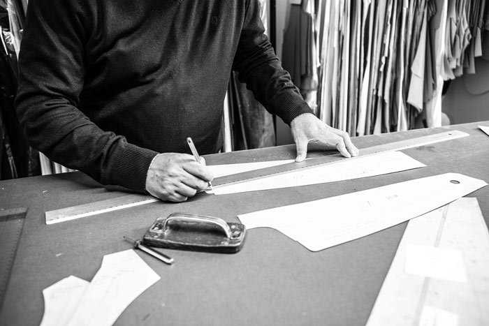 Monokel Berlin – Stoffzuschnitt