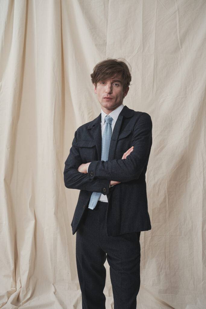 Utility Jacket aus Alpaka-Leinenmischung mit Selvedge Jeans von Monokel Berlin